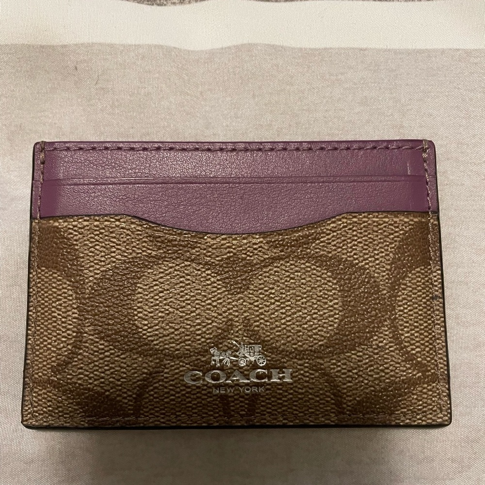 Coach credit card and money holder